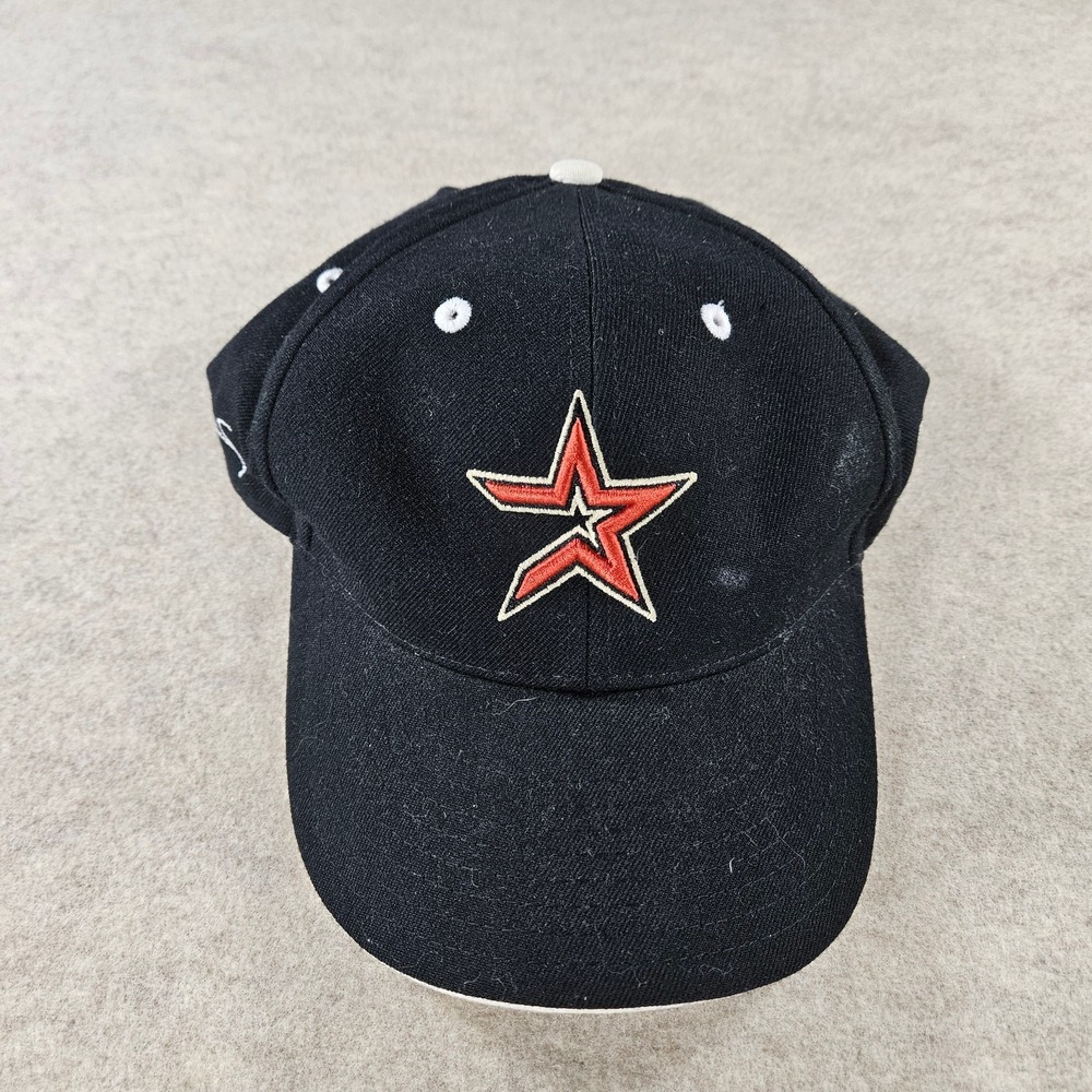 Houston Astros New Era Adjustable Hat Black Red Gold Embroidered MLB Cap